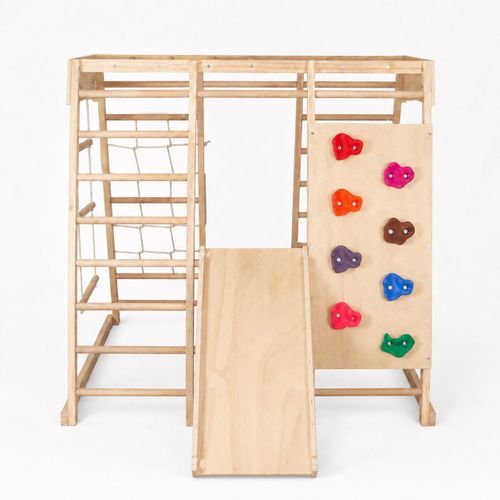 KINDER HOME Drvena penjalica sa toboganom w01f227