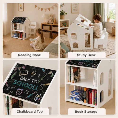 KINDER HOME Multifunkcionalni dječiji sto i stolica House AT-KP-2512