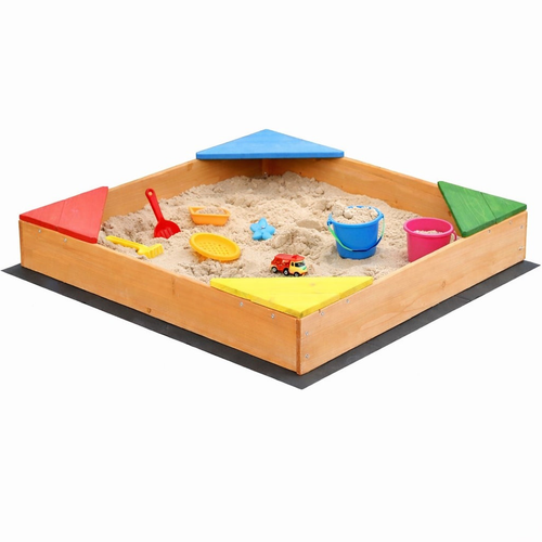 KINDER HOME Drveni pješčanik 90x90cm WSB-900