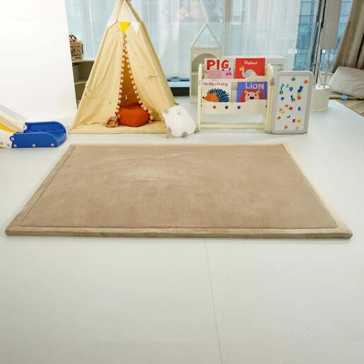 KINDER HOME LOLA dječiji tepih od memorijske pjene 150 × 200 × 3,5 cm, bež GH-MM-04