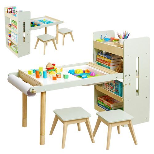 KINDER HOME Multifunkcionalni dječiji sto sa dvije stolice AT-KP-2515
