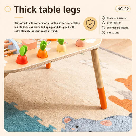 KINDER HOME dječiji aktivni Montessori stol 6 u 1 HL001