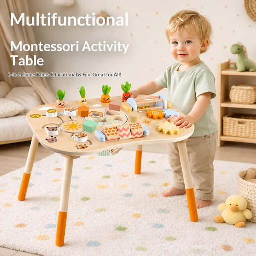 KINDER HOME dječiji aktivni Montessori stol 6 u 1 HL001