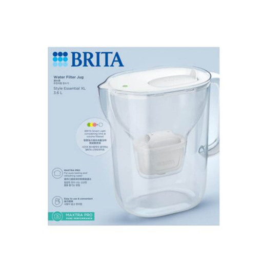 Brita Style Essential XL Pro bokal za filtriranje vode 3,6 l bijeli - 1058045