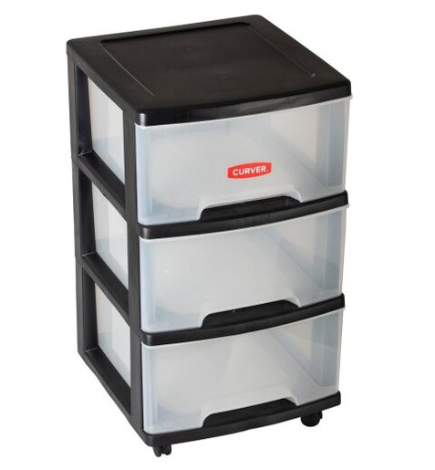 Ladicar s 3 ladice 3x20L prozirni CURVER