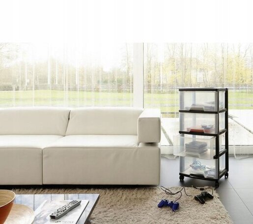 Ladicar s 4 ladice 4x20L prozirni CURVER