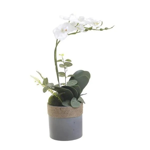 INART umjetna orhideja 45 cm, bijela