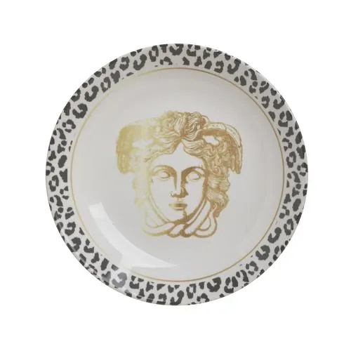 INART set dubokih tanjira Meduza Ø22 cm, bijeli/crni/žuti