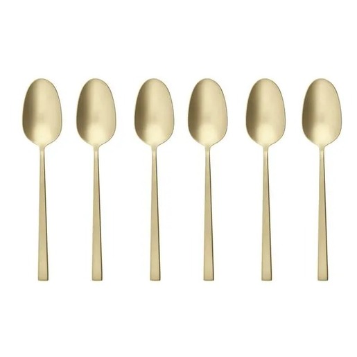 Sambonet set kašičica za kafu 6/1 Rock Antique Champagne nehrđajući čelik / 52662PA7