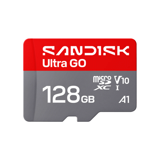 SanDisk microSDXC memorijska kartica Ultra GO 128GB, do 140MB/s, A2, SD adapter