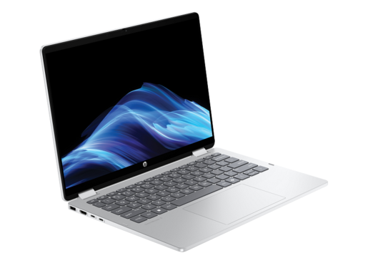 HP OmniBook 5 Flip 14 C99F9EA, Intel Core 7 150U, 14" 2K IPS Touch 300nits, 24GB LPDDR5 RAM, 1TB SSD, Intel Iris Xe Graphics, Backlit KB, FreeDOS, Glacier Silver, laptop