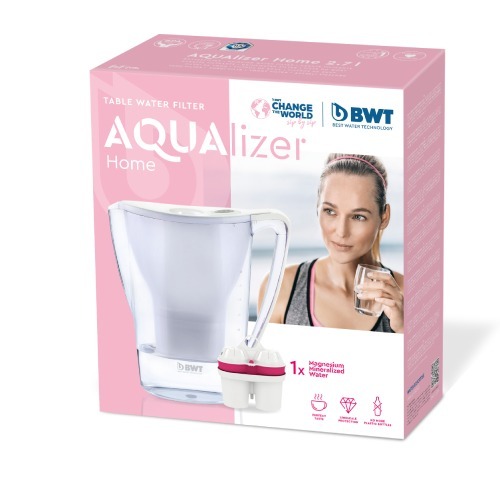 BWT Aqualizer Home +Mg bokal za filtriranje vode 2,7 l, ljubičasti