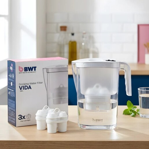 BWT Vida bokal za filtriranje vode 2,6 l + 3 Soft Extra filtera