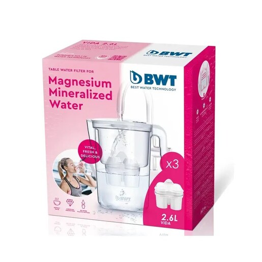 BWT Vida +Mg bokal za filtriranje vode 2,6 l + 3 Mg filtera