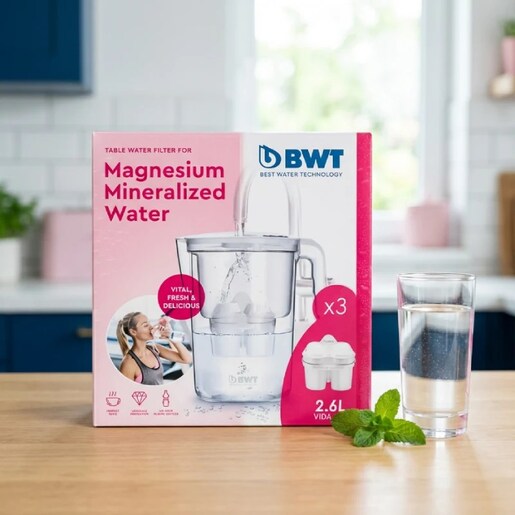 BWT Vida +Mg bokal za filtriranje vode 2,6 l + 3 Mg filtera