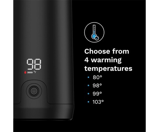 Baby Brezza Superfast prijenosni grijač za bočice 270 ml, crni – BRZ0179