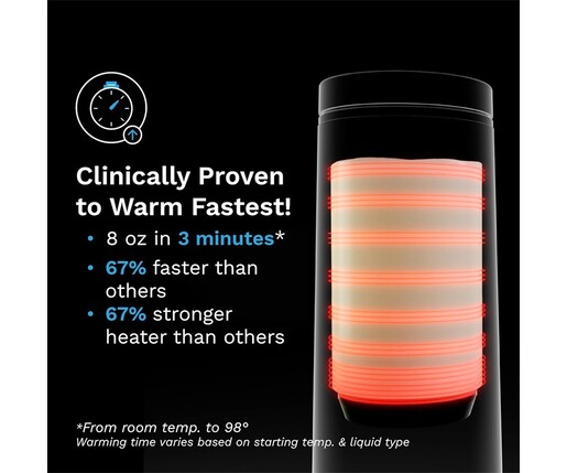 Baby Brezza Superfast prijenosni grijač za bočice 270 ml, crni – BRZ0179
