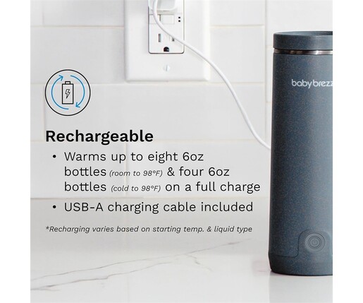 Baby Brezza Superfast prijenosni grijač za bočice 270 ml, crni – BRZ0179