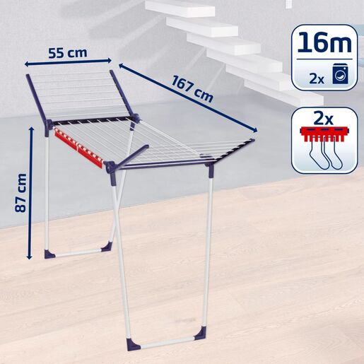 Leifheit sušilo za veš Pegasus 160 Solid Slim, 16 m / 81620