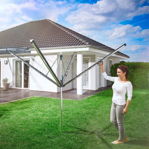 Leifheit vrtno rotirajuće sušilo Linomatic 500 Easy, 50 m / 85276L