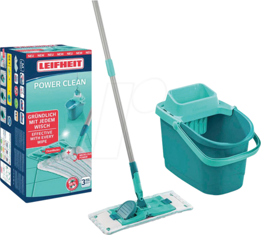 Leifheit set za podove Power Clean M, kanta 6 l i ocjeđivač / 55510