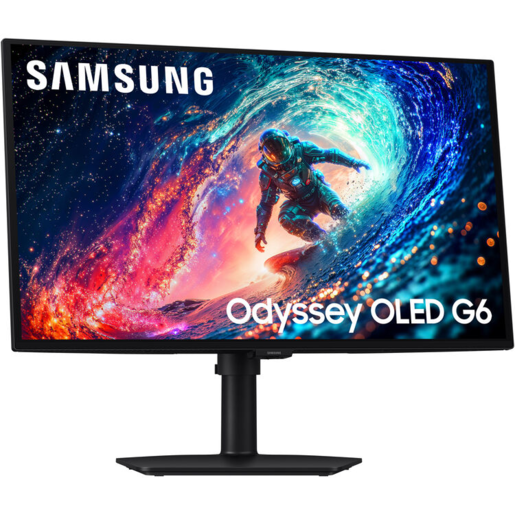 SAMSUNG Odyssey OLED G6 G61SH gaming monitor, 27", QHD, QD-OLED, HDR10+, NVIDIA G-Sync Compatible, AMD FreeSync Premium, HDMI, DP, 240Hz, 0.03ms