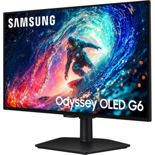 SAMSUNG Odyssey OLED G6 G61SH gaming monitor, 27", QHD, QD-OLED, HDR10+, NVIDIA G-Sync Compatible, AMD FreeSync Premium, HDMI, DP, 240Hz, 0.03ms