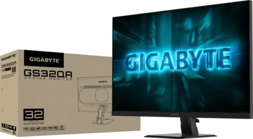 GIGABYTE gaming monitor GS32QA, 31.5", QHD, SS IPS, 300 cd/m2, HDR Ready, HDMI x2, DP, 180Hz, 1ms