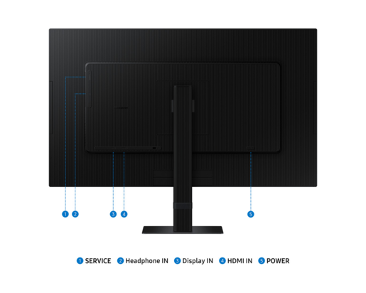 SAMSUNG ViewFinity S7 S70H monitor, 27", 4K UHD, IPS, 300 cd/m2, HDR10, HDMI, DP, KVM, 60Hz, 5ms