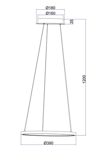 Globo luster led Ralph fi fi 38.5 cm LED 67192-19
