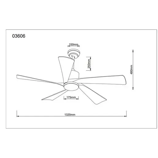 Globo stropni ventilator Modesto 03606