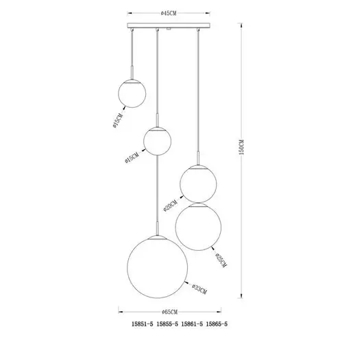 Globo luster Varus 15865-5