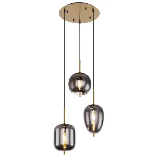 Globo luster I Blacky Messinggarbe fi fi 46 cm 15345-3MM