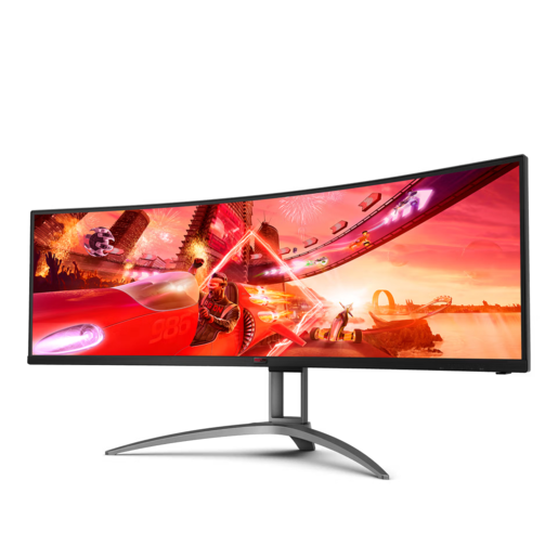 AOC AGON gaming monitor AG493UCX2 zakrivljeni, 49", DQHD, VA, 400 cd/m2, AMD FreeSync Premium Pro, HDR400, 165Hz, 1ms