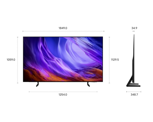 SAMSUNG OLED televizor QE83S85HAEXXH, 4K Ultra HD, Smart TV, Tizen™, NQ4 AI Gen2 procesor, Motion Xcelerator 120Hz, Dolby Atmos®, Konturni dizajn, Crna