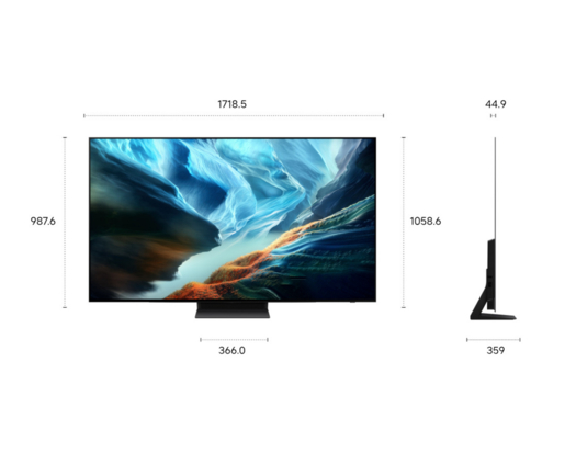 SAMSUNG OLED televizor QE77S92HATXXH, 4K Ultra HD, Smart TV, Tizen™, NQ4 AI Gen3 procesor, Motion Xcelerator 165Hz, LaserSlim dizajn, Dolby Atmos®, Crni