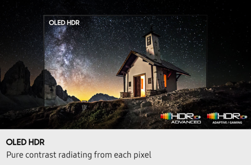 SAMSUNG OLED televizor QE55S83HAEXXH, 4K Ultra HD, Smart TV, Tizen™, NQ4 AI Gen2 procesor, Motion Xcelerator 120Hz, Dolby Atmos®, Konturni dizajn, Crna