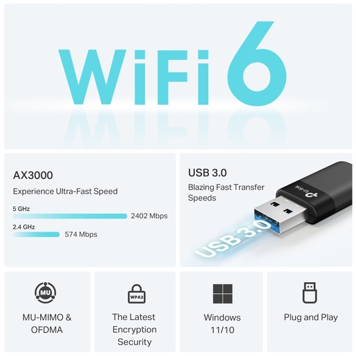 TP-Link Archer TX50U AX3000 Wi-Fi 6 USB adapter