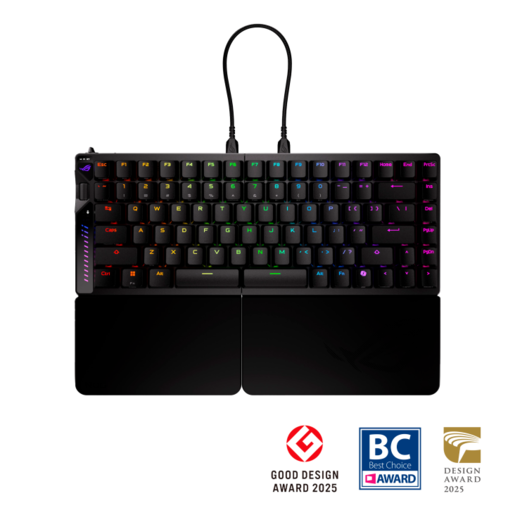 ASUS gaming tastatura ROG Falcata 75, magnetska, bežična, RGB, crna
