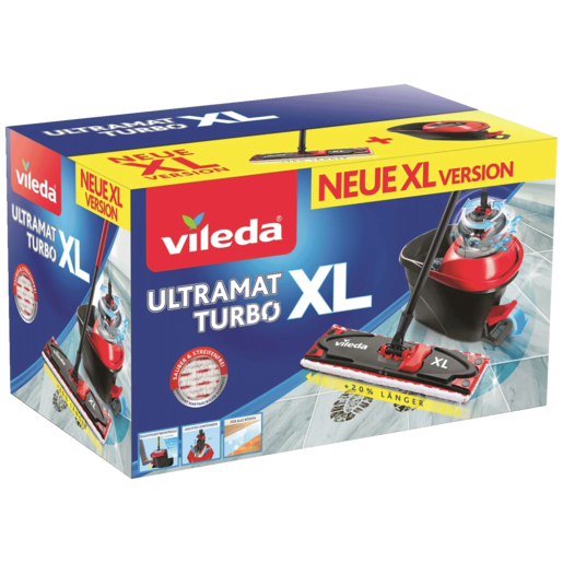 VILEDA Ultramax Turbo XL set za čišćenje podova s rotirajućim mopom i kantom s pedalom