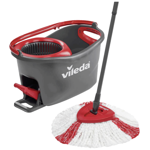 VILEDA Turbo EasyWring & Clean set za čišćenje podova s rotirajućim mopom i kantom s pedalom