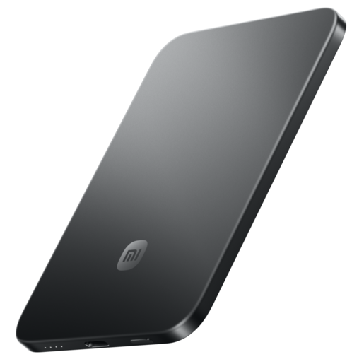 Xiaomi Powerbank UltraThin PB 5000 mAh, USB-C x1, bežično punjenje, crni