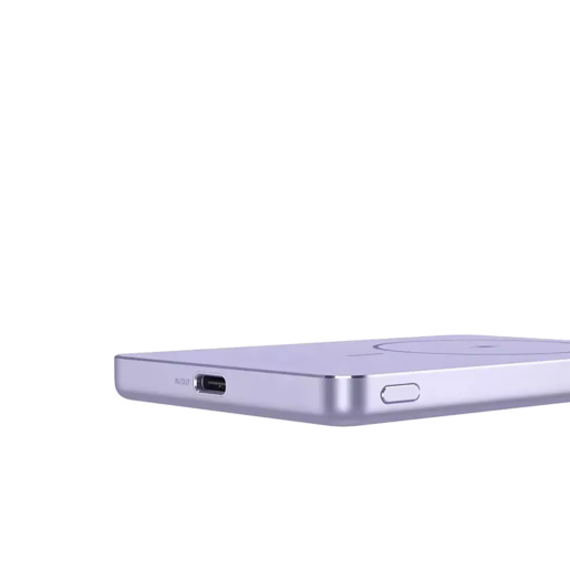 Xiaomi Powerbank, SuperSlim, PB 5000 mAh, ljubičasta, USB-C x1, bežično punjenje