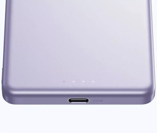 Xiaomi Powerbank, SuperSlim, PB 5000 mAh, ljubičasta, USB-C x1, bežično punjenje