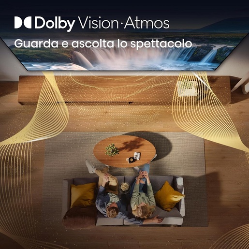 HISENSE Hi-QLED televizor 65A7S, 4K Ultra HD, Smart TV, VIDAA Smart OS, Dolby Vision IQ, HDR10, Dolby Atmos, AirPlay 2, AI Scenario, Crni