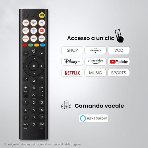 HISENSE Hi-QLED televizor 65A7S, 4K Ultra HD, Smart TV, VIDAA Smart OS, Dolby Vision IQ, HDR10, Dolby Atmos, AirPlay 2, AI Scenario, Crni
