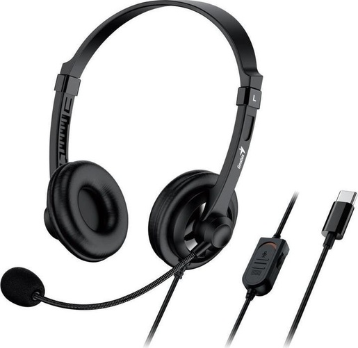 Genius HS-230U USB slušalice s mikrofonom, crne