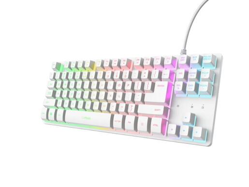 Trust GXT 833W Thado TKL gaming tastatura, bijela