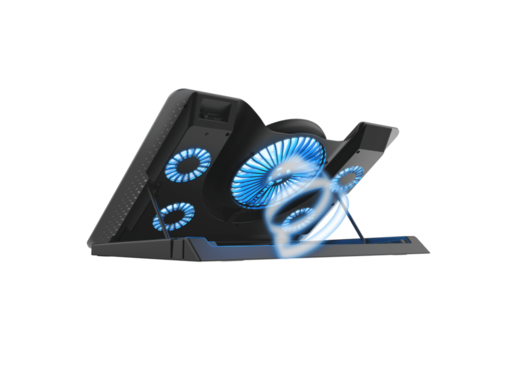Trust GXT 1125 Quno gaming postolje za laptop, 5 ventilatora, LED