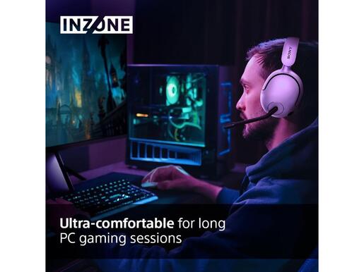 Sony INZONE H5 gaming slušalice, bežične, bijele